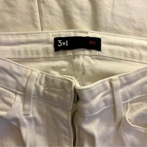 3x1 NYC White Straight Jeans